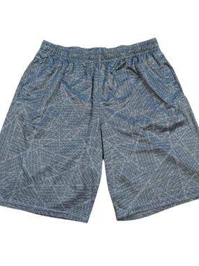 Champion Mens XL Gray Athletic Shorts Elastic Waist Lightweight Polyester.